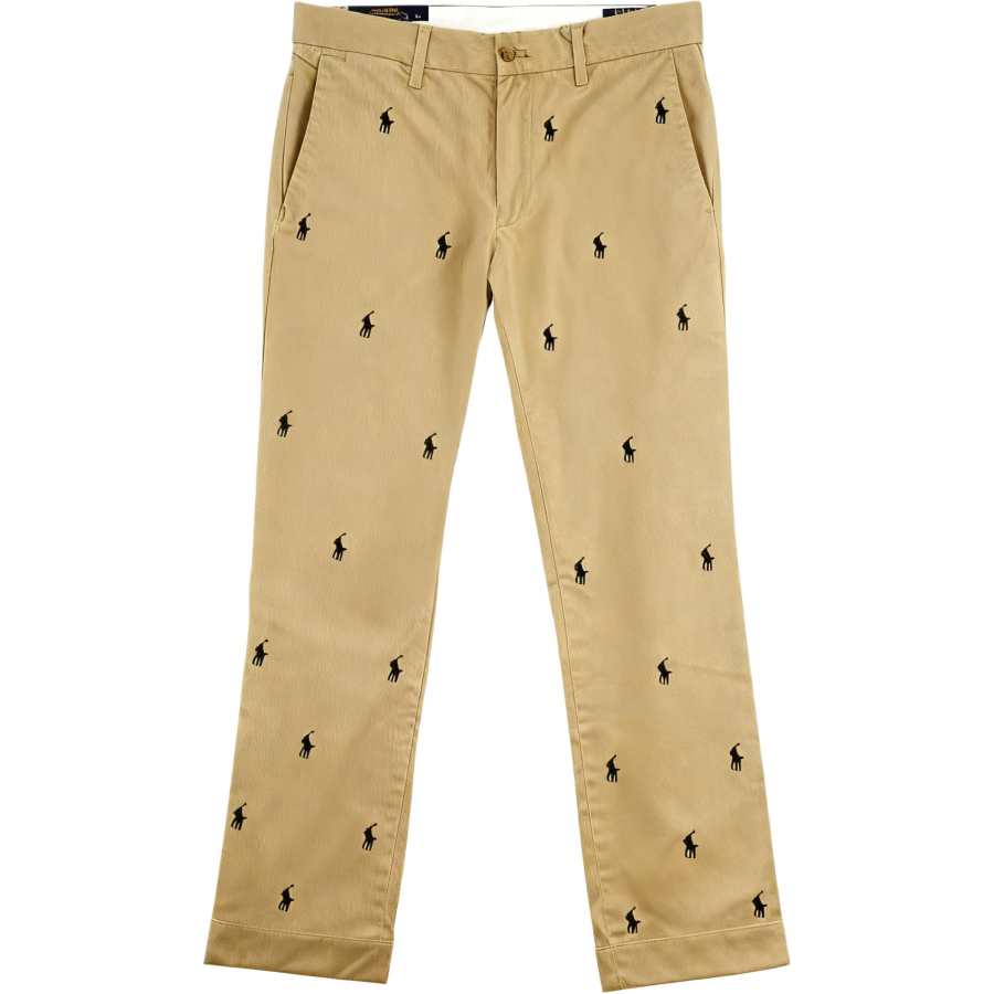 Polo Ralph Lauren Casual Pants Stretch Slim Fit Men's Brown