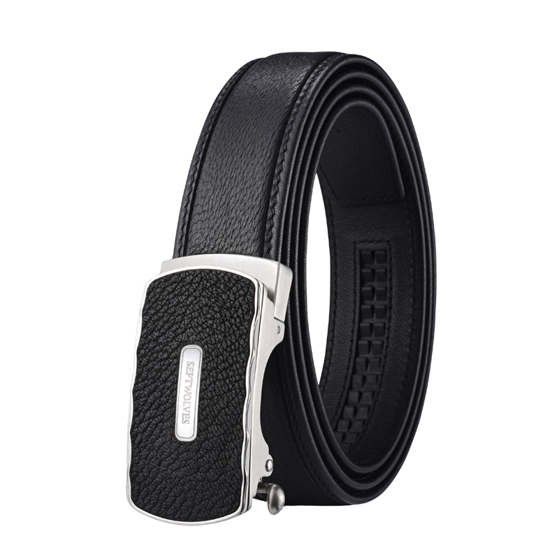 SEPTWOLVES SEPTWOLVES Top Grain Cow Leather Belts Men's 3.45CM