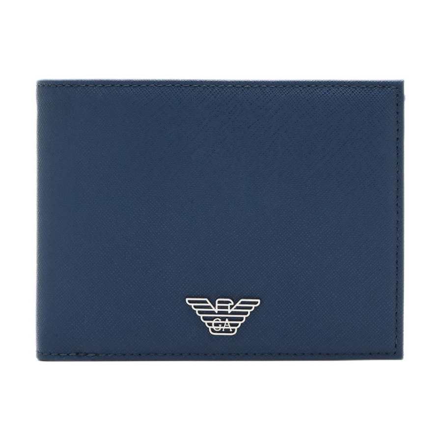 EMPORIO ARMANI Polyurethane Wallet Unisex Blue