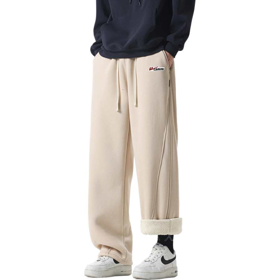 WARRIOR Insulated Pants Unisex Thickened And Fleece Lined Straight Fit Pants