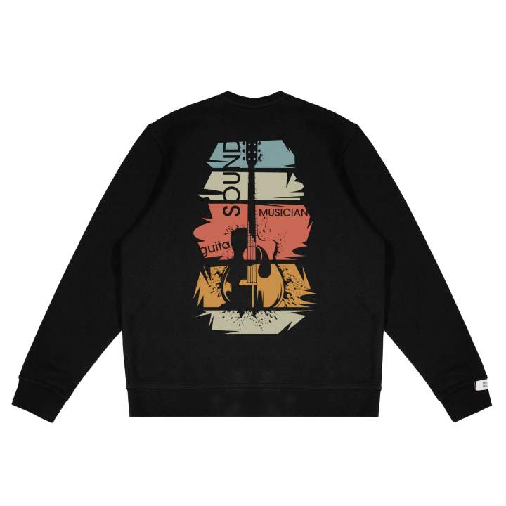 Adidas Adidas LABEL Sweatshirts Unisex Black Crew Neck Moderate Regular