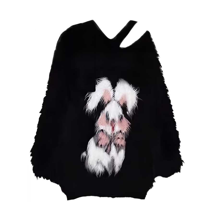 JUFU Knitwear Women's Crew Neck Thickened Other
