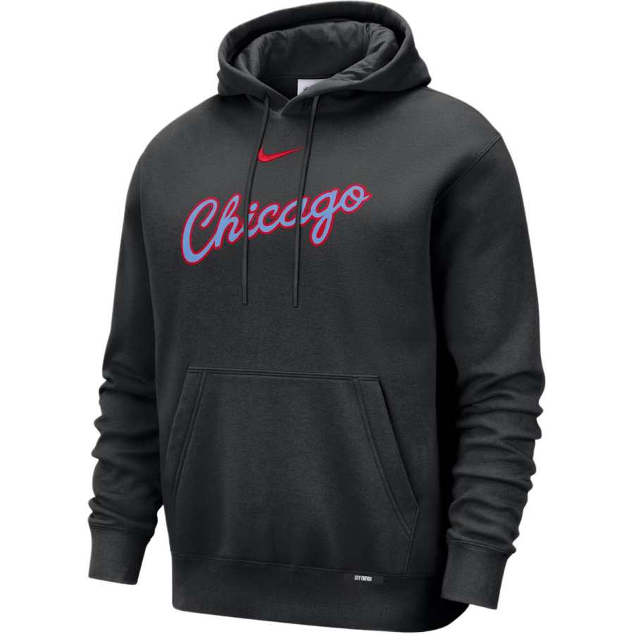 Nike Nike Chicago Bulls City Edition Men's Nike Basketball Club Pull-Over Hoodie