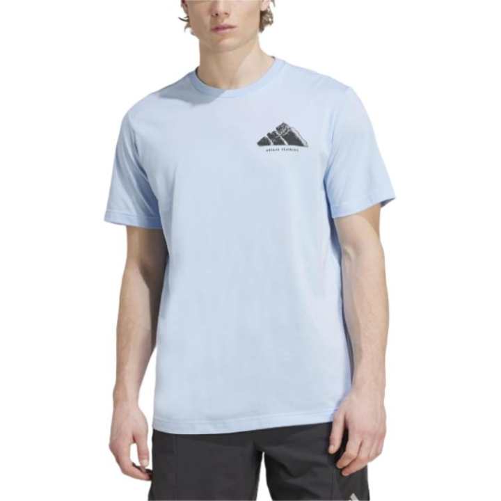 Adidas Adidas T Shirts Men's Bright Blue Crew Neck