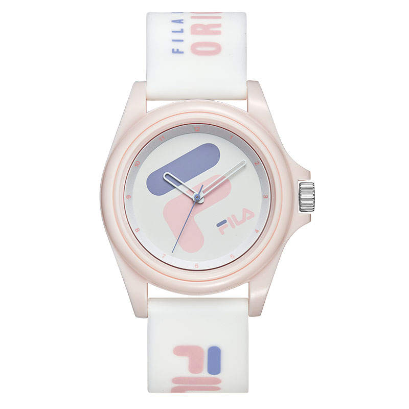 FILA 6113 Wrist Watches Quartz Movement Silicone Strap White Dial Women's Watch