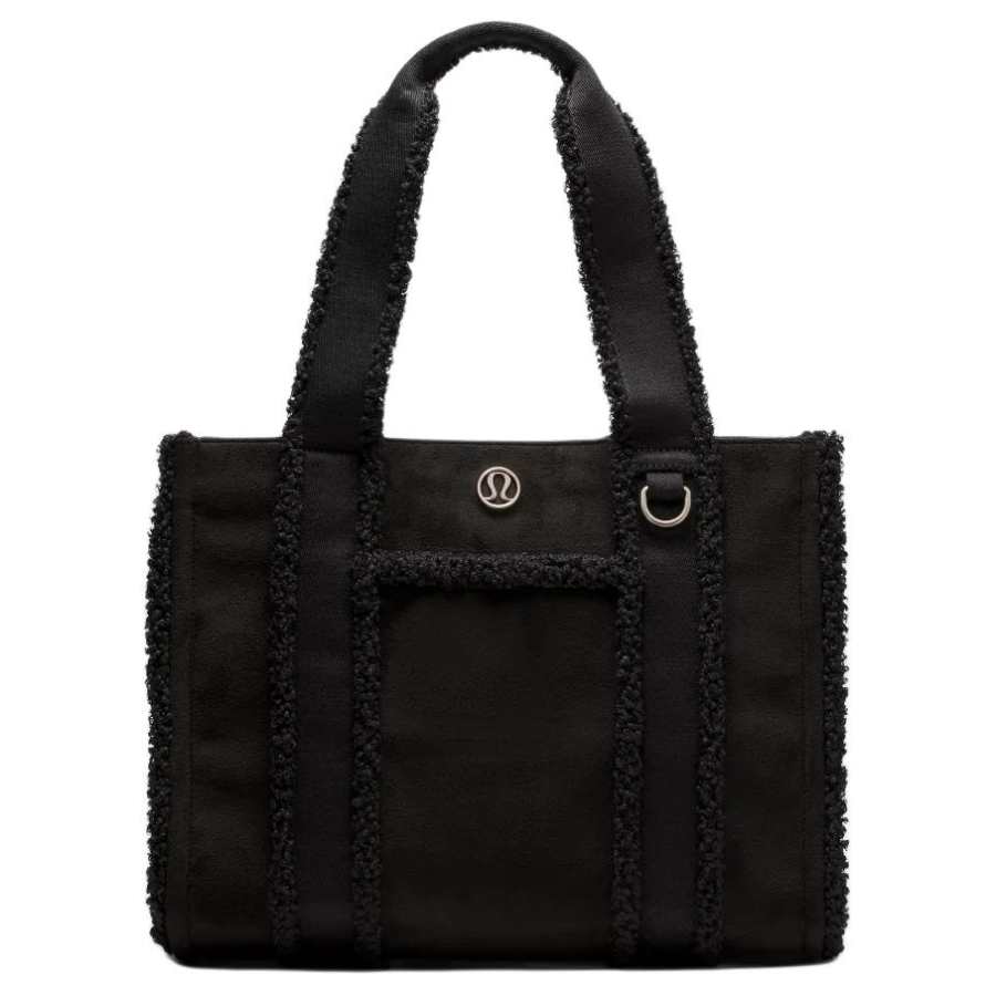 Lululemon Boxy Polyester With Cotton Tote Bag, Shopping Bag, Handbag Women's Black
