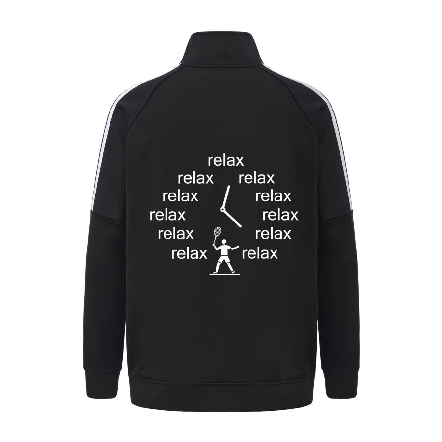Adidas Adidas Jackets Unisex Black White Stripes Stand Collar Moderate Other