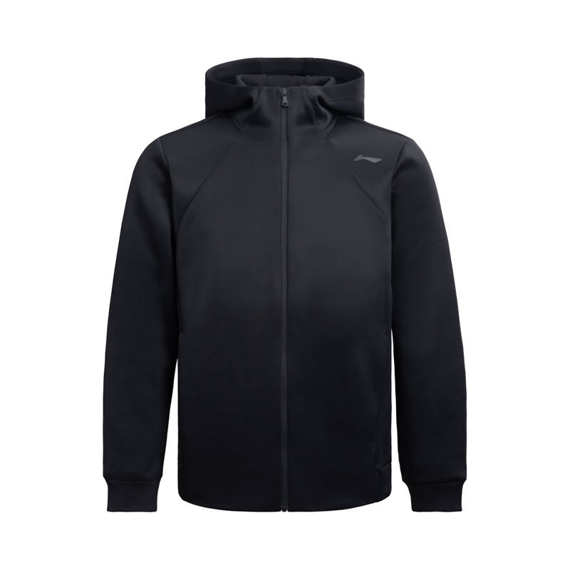 Li-Ning Li Ning Trench Coats Men's Black Hooded Moderate