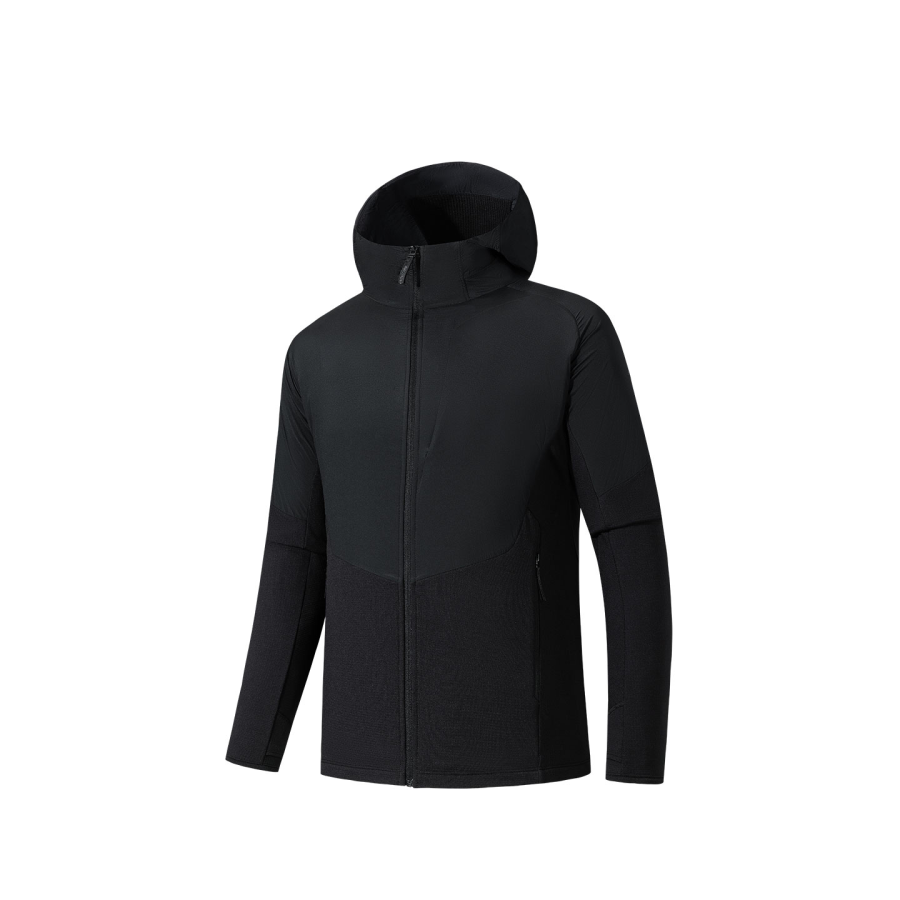 ANTA Jackets Men's Black Hooded Moderate Other