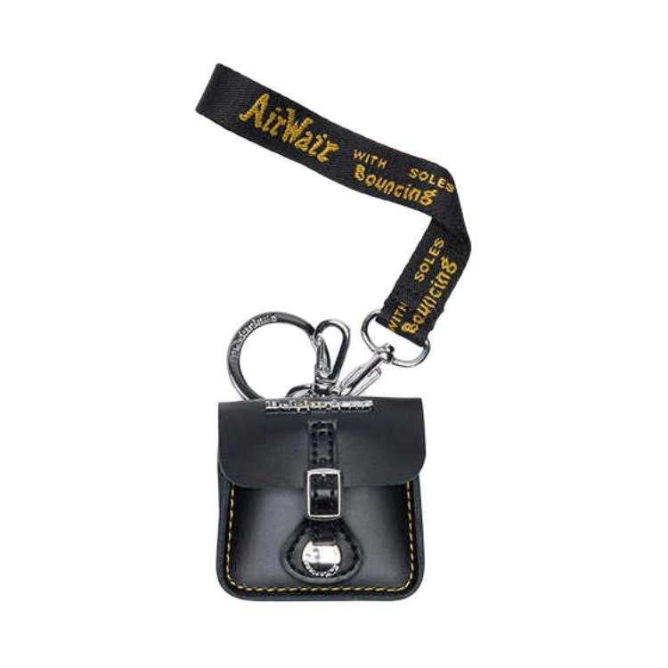 Dr.Martens Calfskin Earphone Case Unisex Black