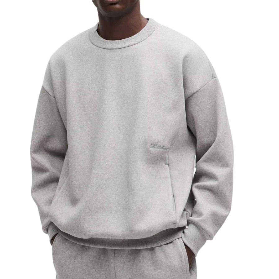 Lululemon Sweatshirts Men's Light Gray/HCMG Crew Neck Moderate