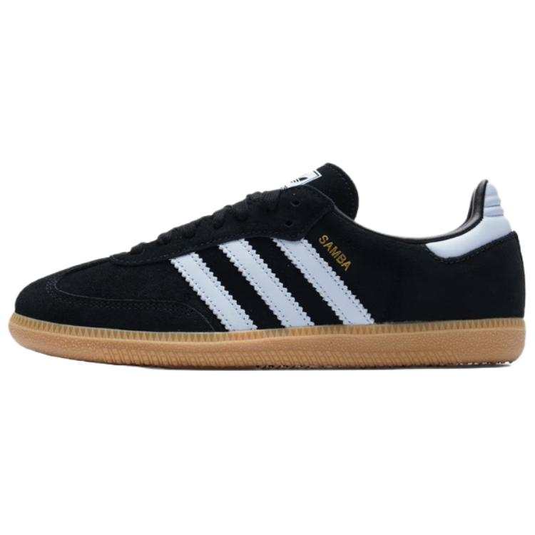 Adidas Originals SAMBA OG Cushioning Lightweight Breathable Low top German Army Trainers Unisex Black