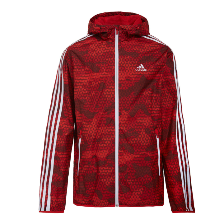 Adidas Adidas Jackets Men's Red Hooded Moderate Other