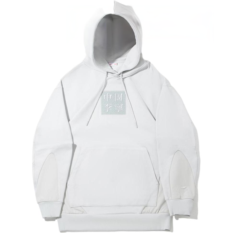 Li-Ning Li Ning Sweatshirts Unisex Crystal Gray Hooded Moderate Regular