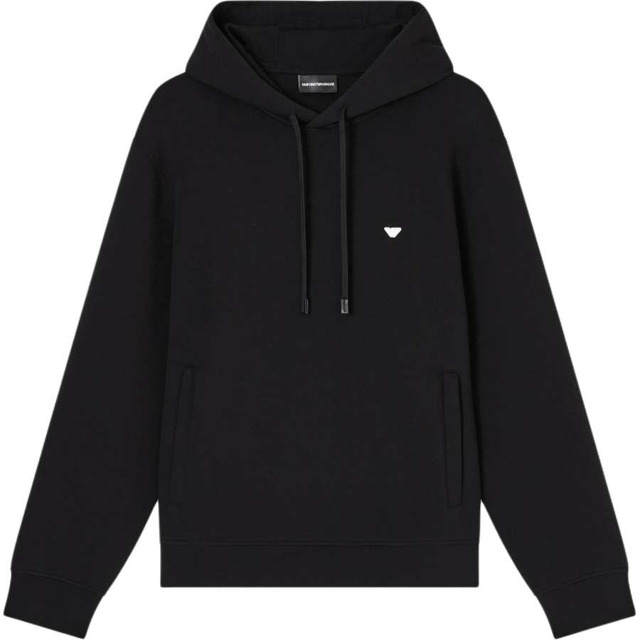Emporio Armani Drawstring Long-Sleeved Hoodie