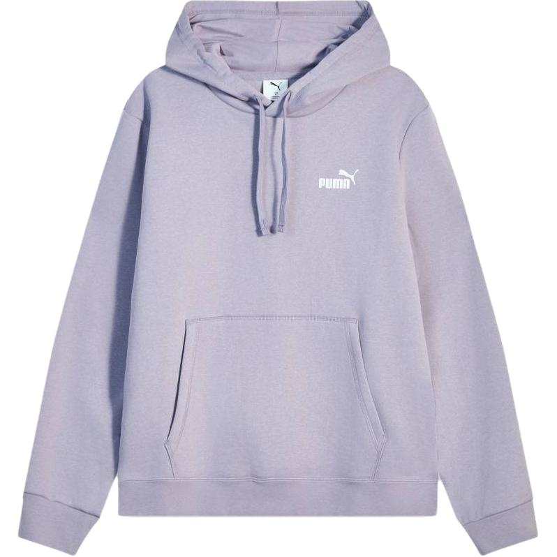 PUMA ESS+2 Col Fleece Lined Thermal Breathable Hooded Athleisure Long Sleeved Sweatshirt Men's Light Purple
