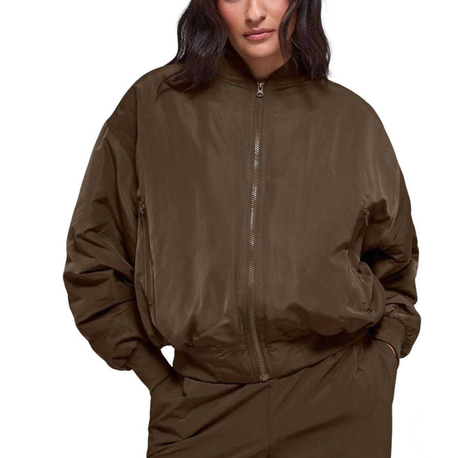 Alo Yoga Jackets Women's Baseball Collar Moderate Pilot