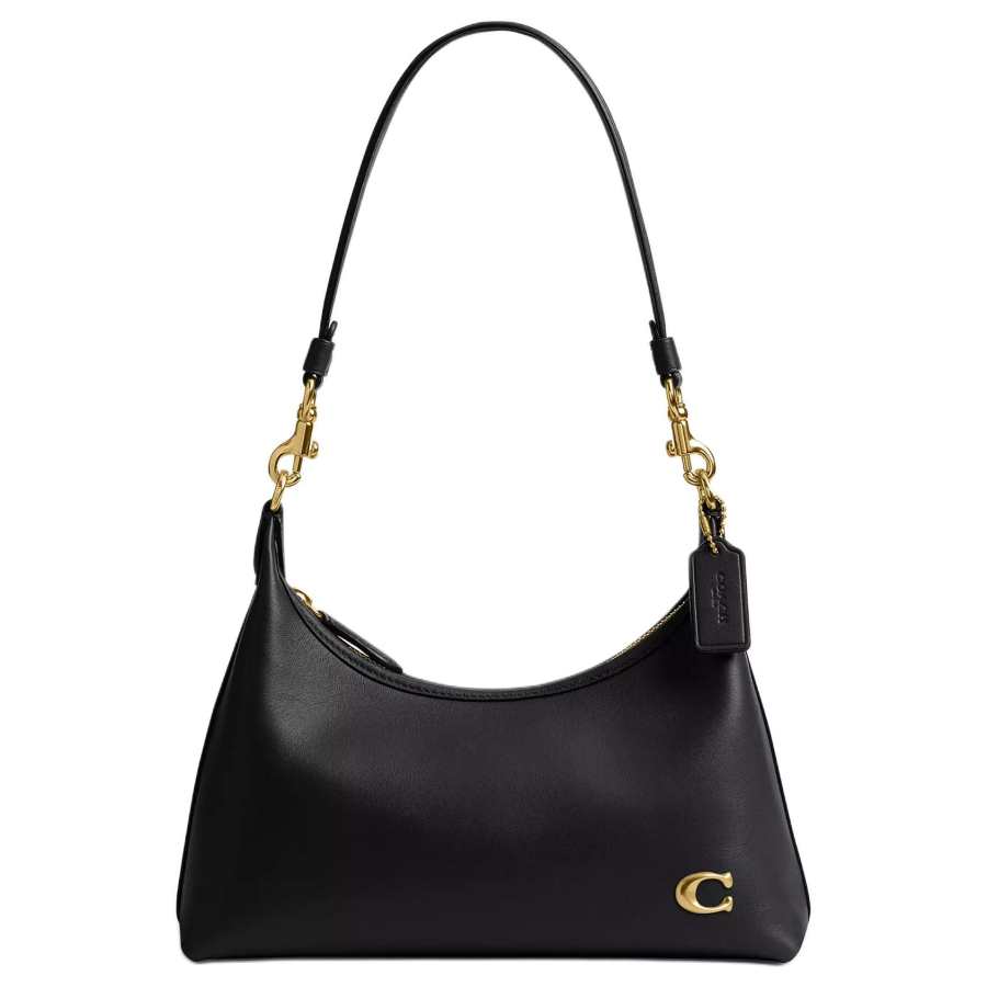COACH Juliet Leather Crossbody Bag, Shoulder Bag Medium Women's Black