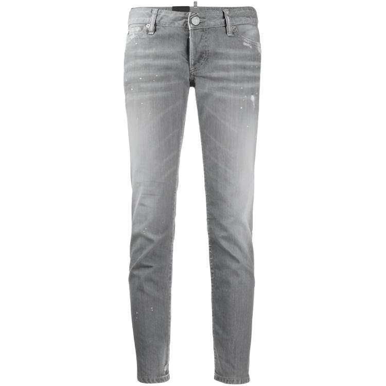 DSQUARED 2 DSQUARED 2 Jeans Women's Gray Moderate Slim Fit Pants