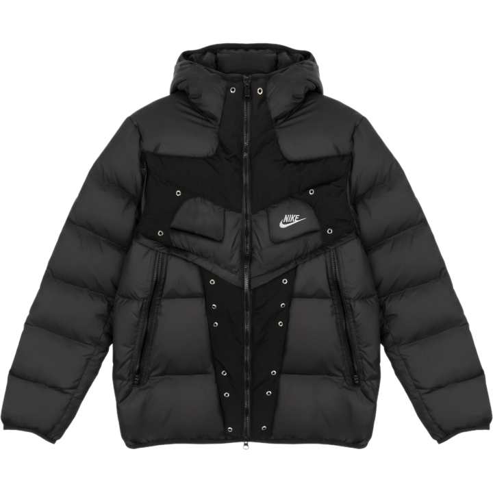 Nike Nike Down Jackets Unisex Black Hooded Moderate Down Jacket