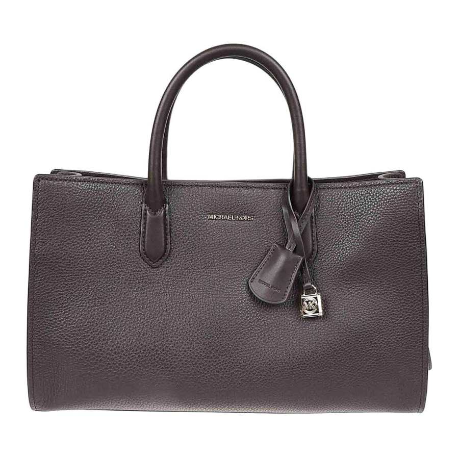 MICHAEL KORS Scarlett Calfskin One Shoulder Handbag Women's Chocolate