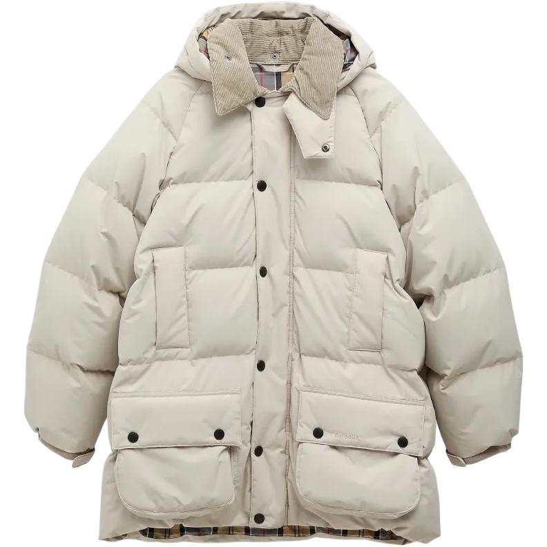 Barbour Beaufort quilted corduroy-collar jacket