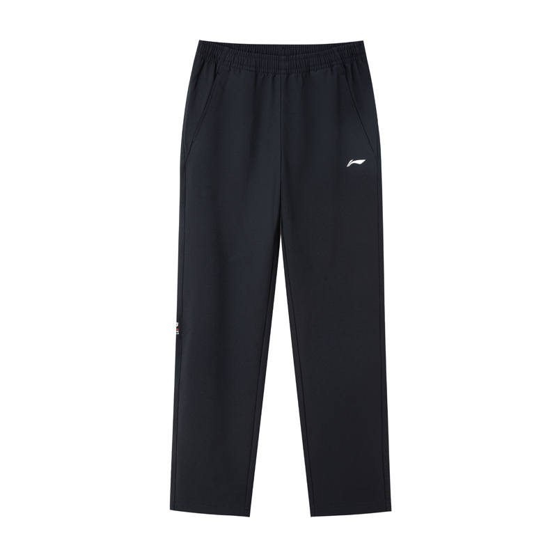 Li-Ning Li Ning Water Repellent Fleece Lined Windproof Sweatpants Soft Shell Pants Men's Black Winter Pants