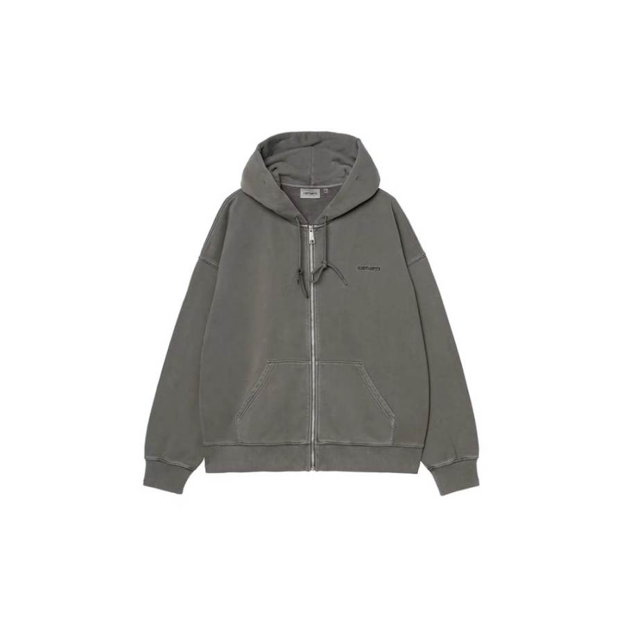 Carhartt WIP Sweatshirts Men's Gray Hooded Non Detachable Moderate