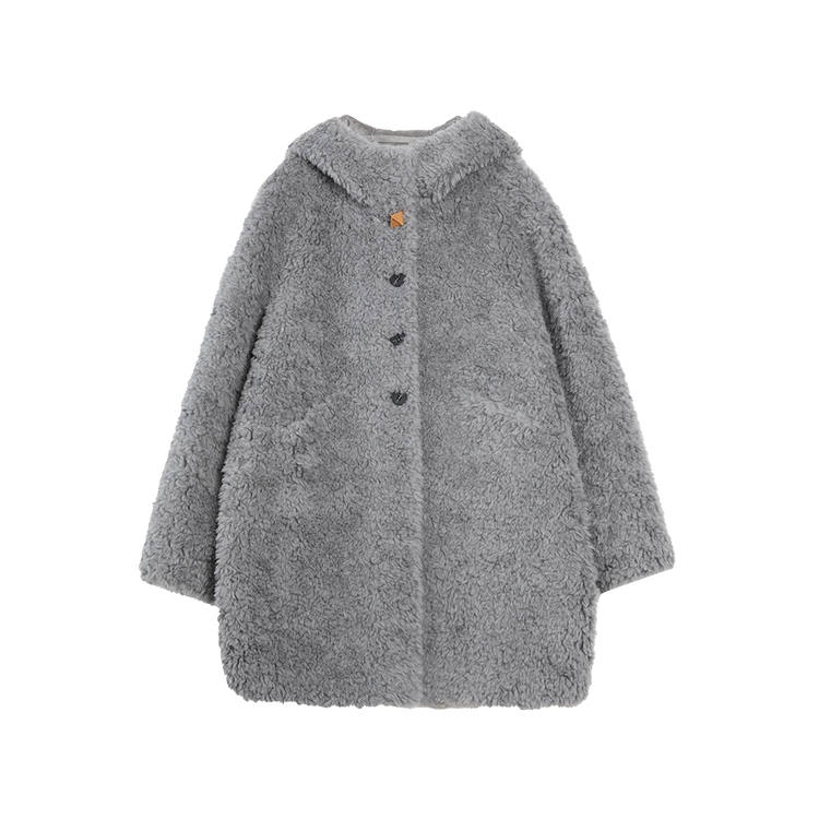 ELLE Velvet Jackets Women's Medium Gray Hooded Moderate