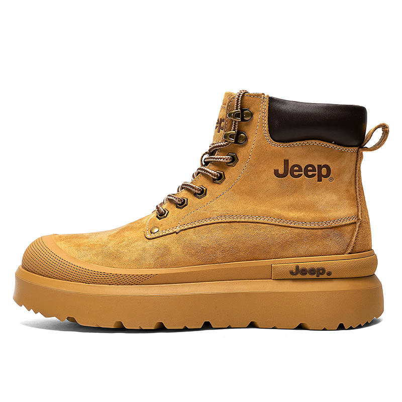 Jeep Jeep Combat Boots Men's Wheat Yellow, Apricot