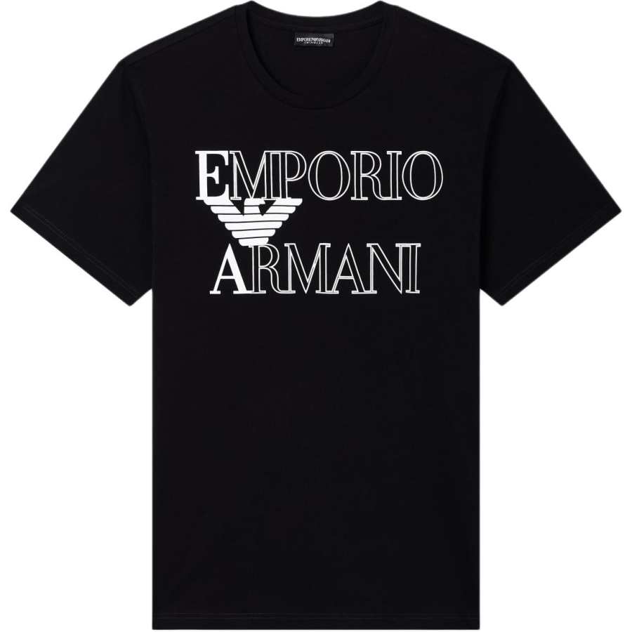 Emporio Armani Bold logo jersey beachwear t-shirt