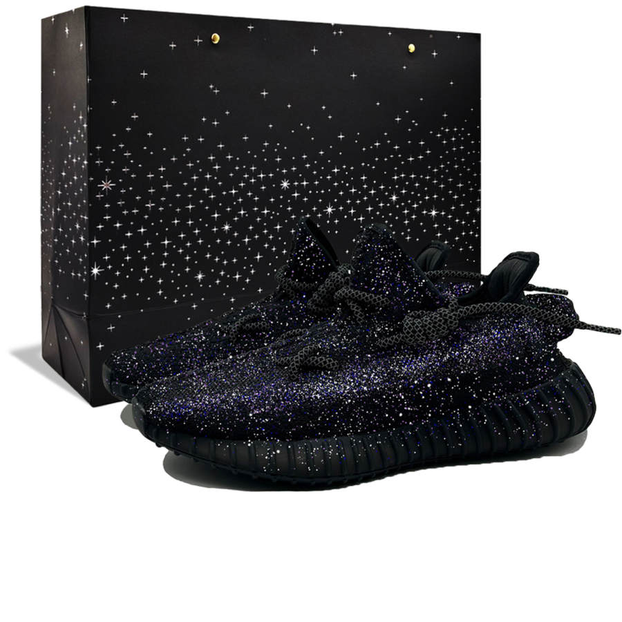 Adidas Originals Yeezy Boost 350 V2 Baby's Breath Starry Sky Fabric Cushioning Abrasion Resistant Low top Casual Shoes