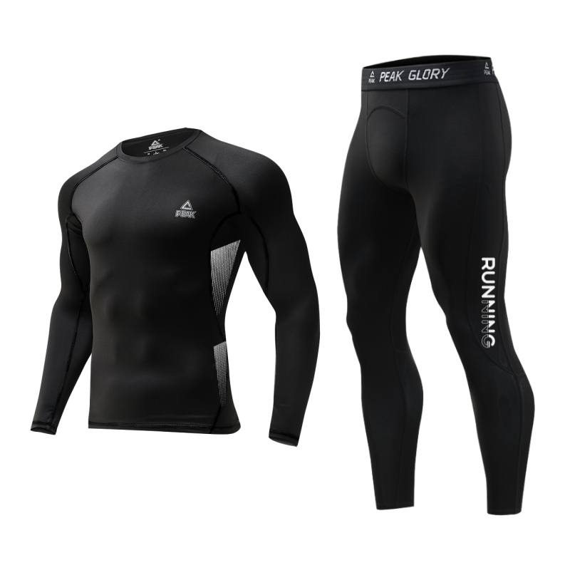 PEAK Casual Sportswear Men's Three Piece Set Black