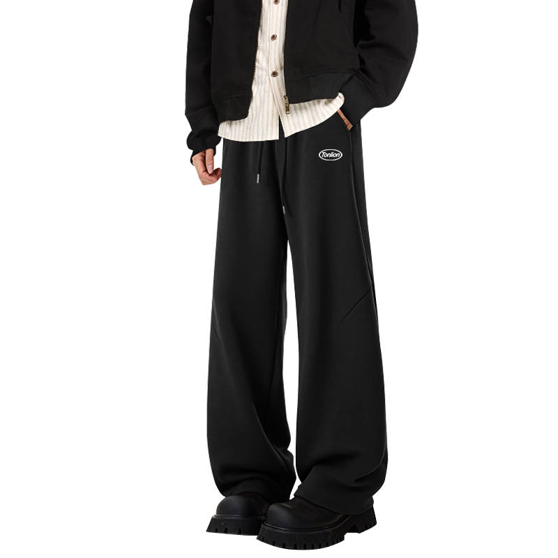 Tonlion Casual Pants Unisex Thickened And Fleece Lined Scimitar Pants