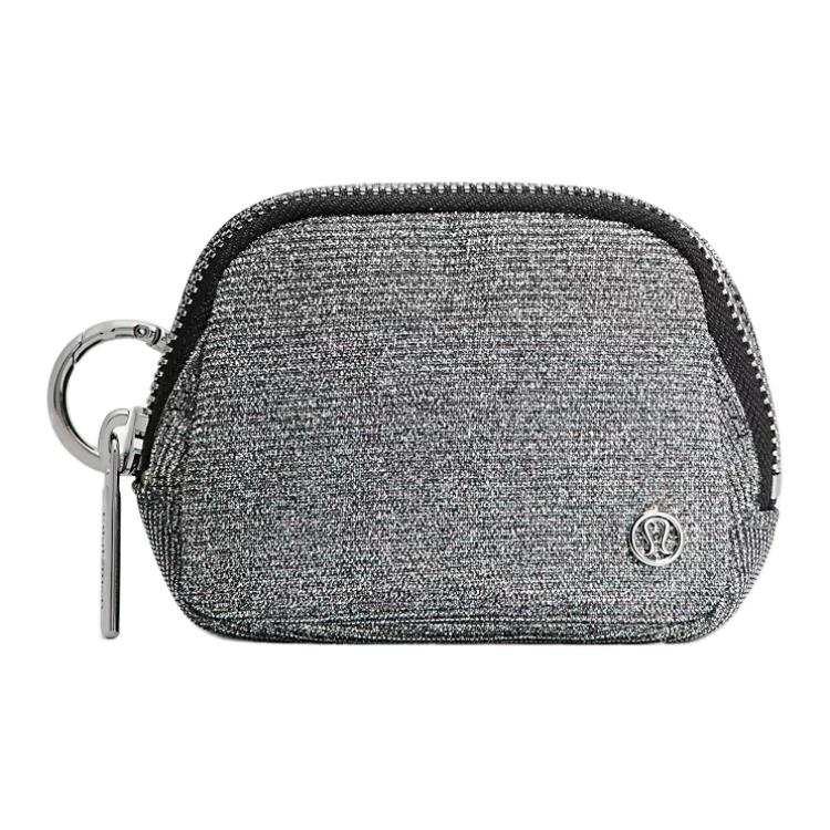 Lululemon Lululemon Everywhere Metal Blend Polyester Bag Accessory Extra Small Women's Dark Silver & Graphite Gray & Silver