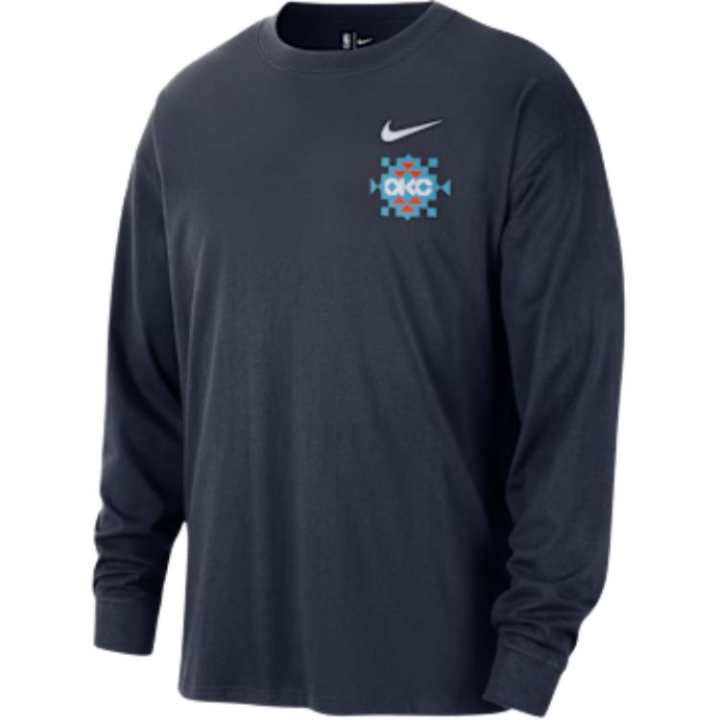 Nike Nike Oklahoma City Thunder Essential City Edition Men's Nike Nba Long-Sleeve T-Shirt