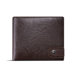 SEPTWOLVES Cow Leather Wallet Regular Men's Coffee