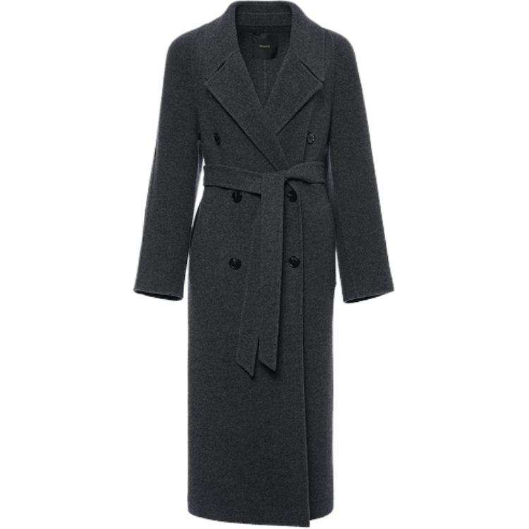 PINKO Coats Women's Gray Lapel Moderate Straight Fit
