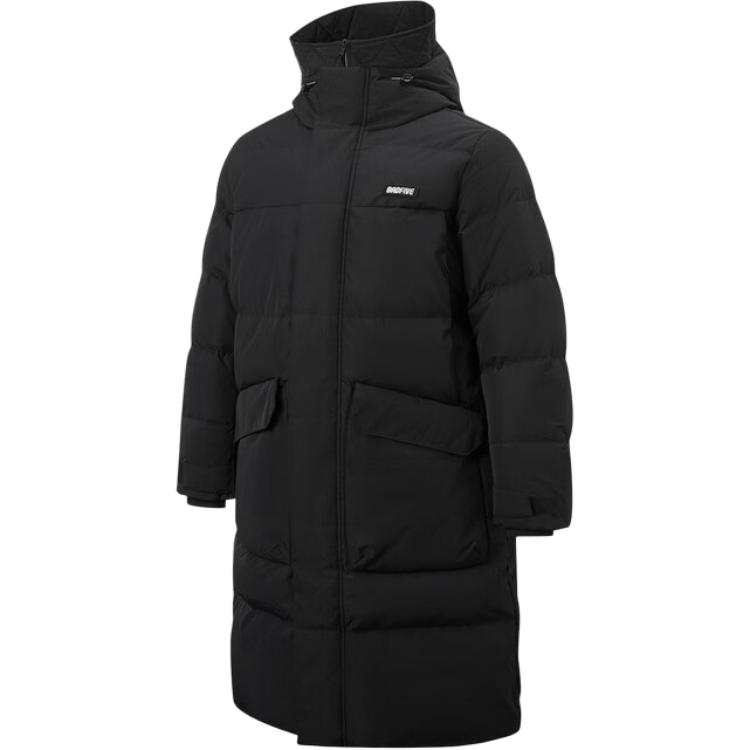 Li-Ning Li Ning Down Jackets Men's Black Hooded Thickened