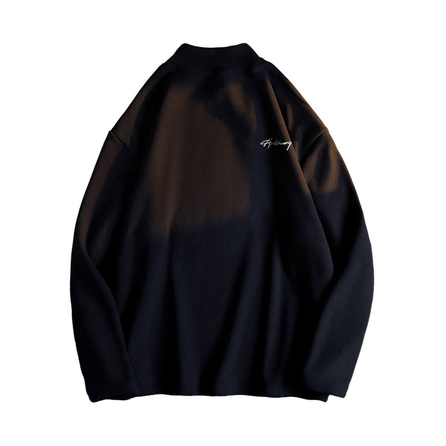 HUANQIU Sweatshirts Unisex Half Turtleneck Moderate Heavyweight