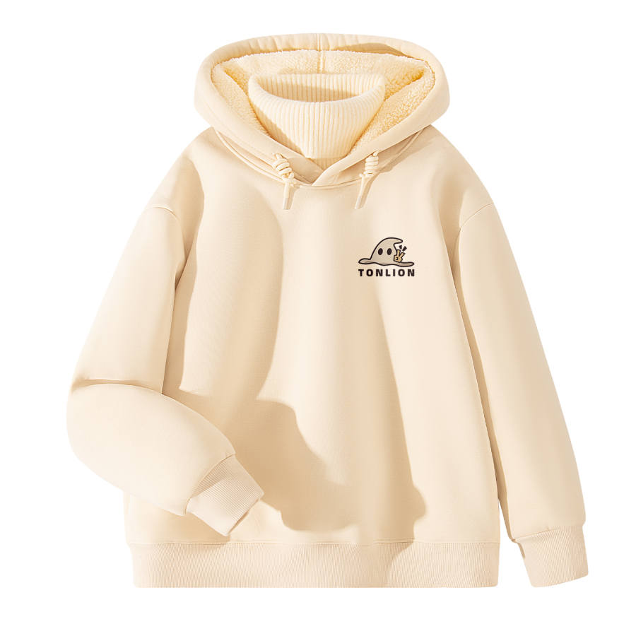 Tonlion Sweatshirts Unisex Hooded Thickened Heavyweight