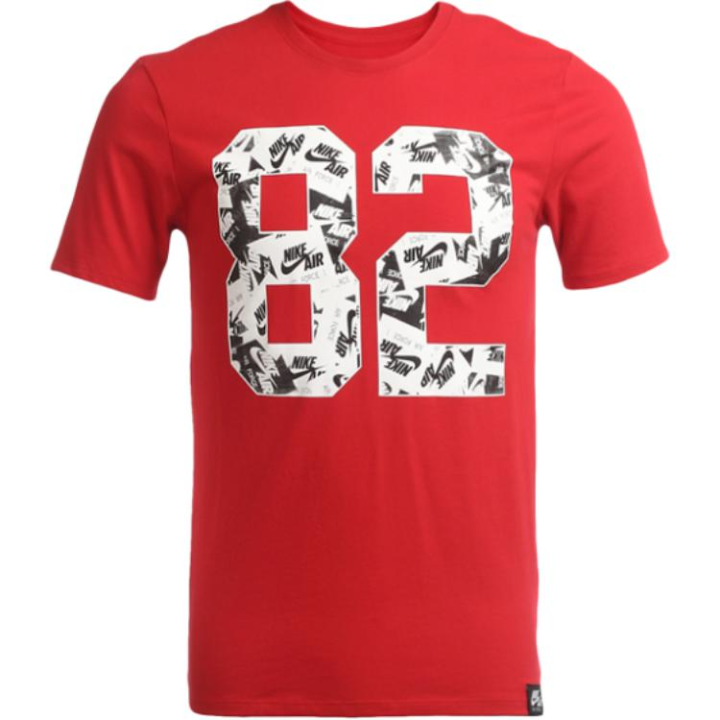 Nike Nike T Shirts Men's Red/Pink/Rose Red Crew Neck Moderate Straight Fit