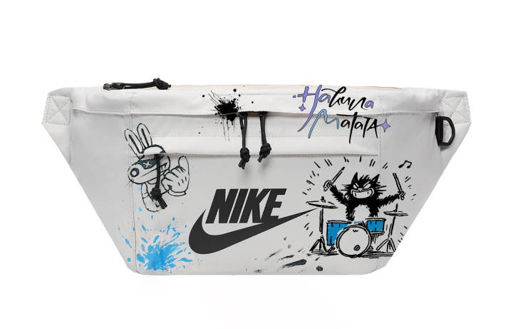 Nike Nike Hand Drawn Graffiti Fabric Fanny Pack Regular Unisex Light Bone