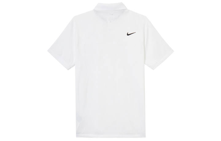 Nike Nike Polo Shirts Men's White Polo Collar Moderate Straight Fit