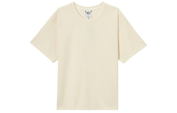 Nike Nike T Shirts Men's Ecru Crew Neck Moderate Straight Fit