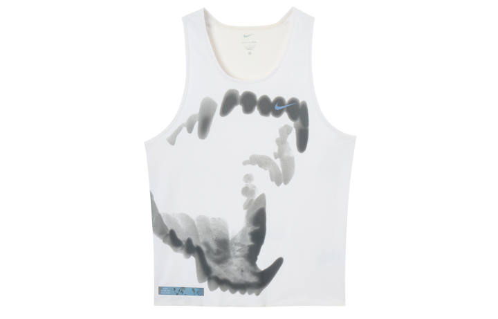 Nike Nike Tank Tops Men's White Crew Neck Moderate Straight Fit