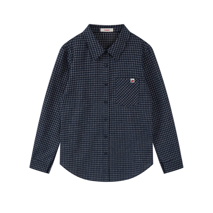 Kirsh Shirts Women's Navy Blue Lapel
