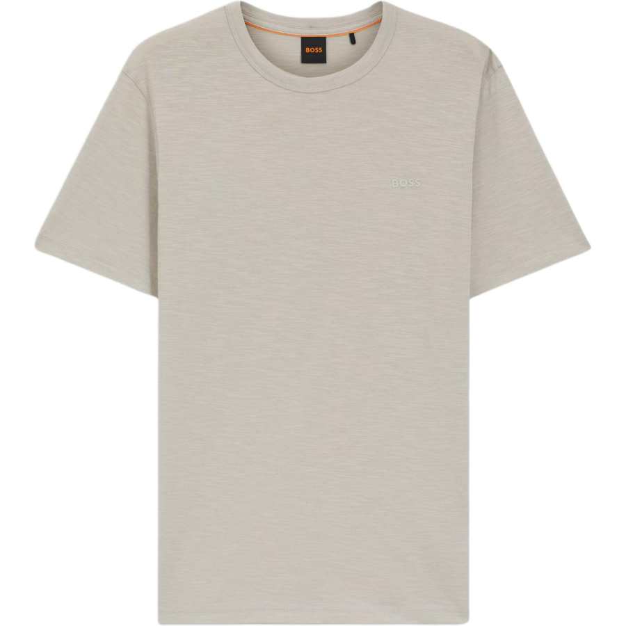 HUGO BOSS T Shirts Men's Light Gray Crew Neck Moderate