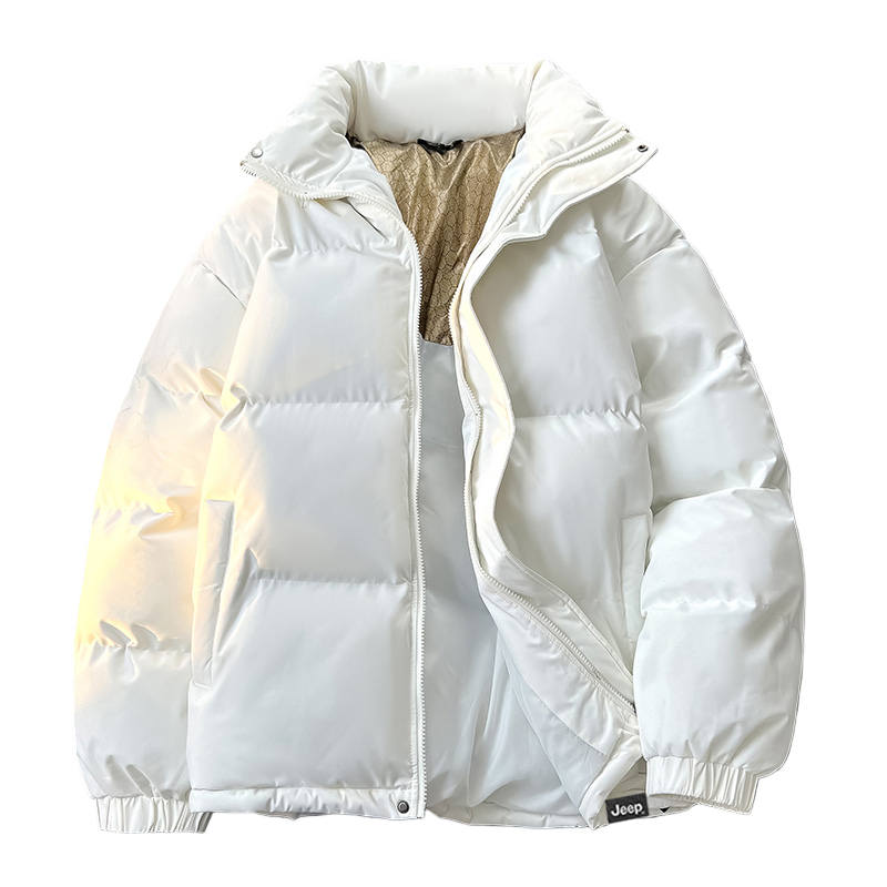 Jeep Puffer Jackets Unisex Stand Collar Thickened Padded Puffer Jacket