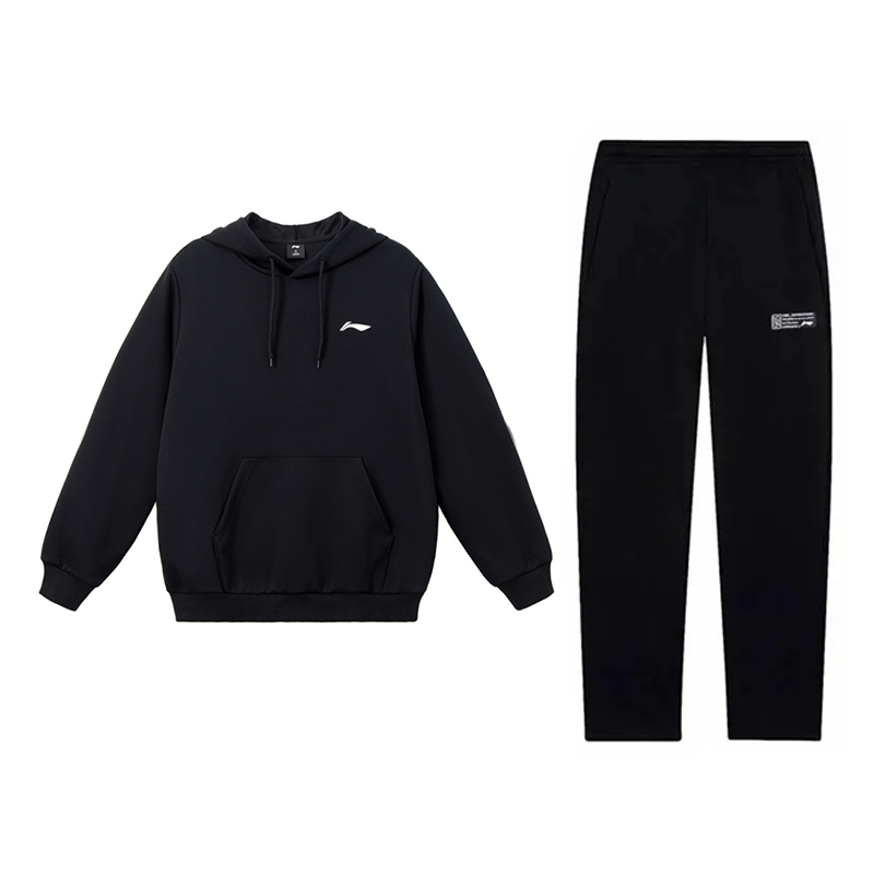 Li-Ning Li Ning Casual Sportswear Unisex Black+Black